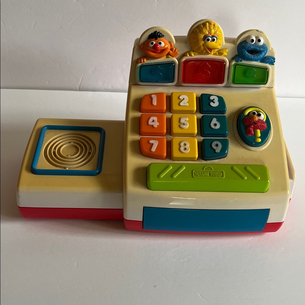 Vintage Sesame Street Cash Register Money Elmo Bert Ernie Cookie Monster - Picture 5 of 15